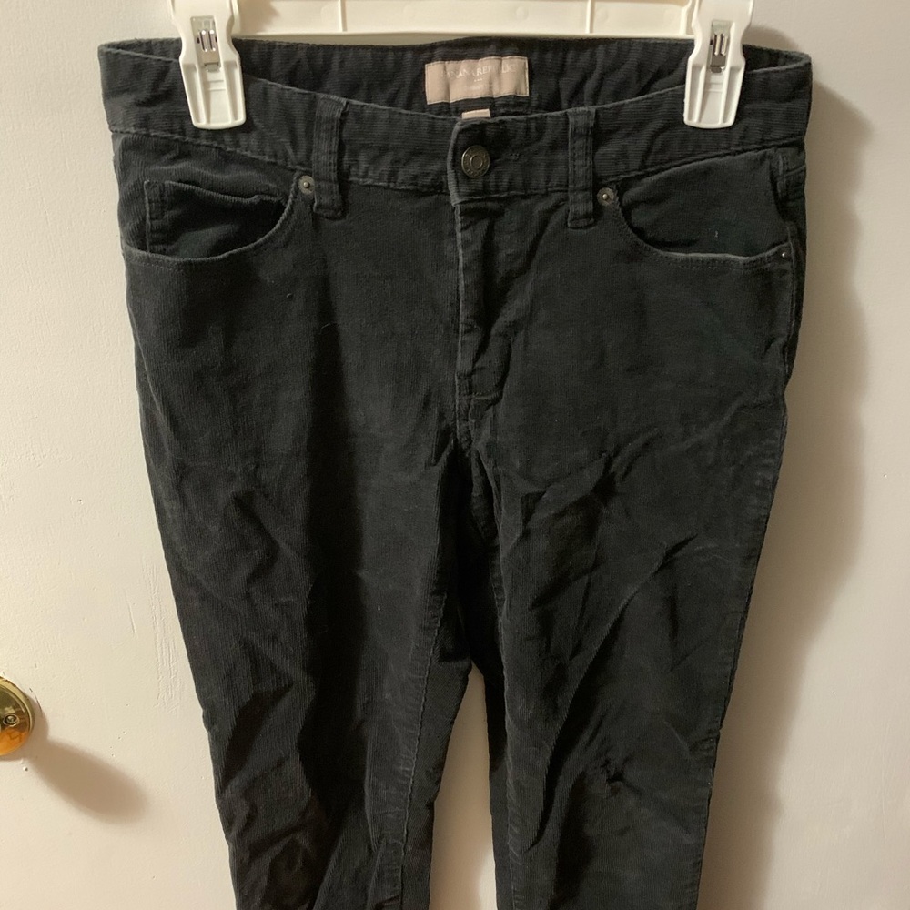 Black corduroy pants